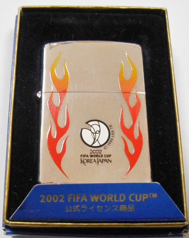 画像1: ☆２００２年 FIFA WORLD CUP 日韓大会 KOREA JAPAN 銀加工 ZIPPO！新品A