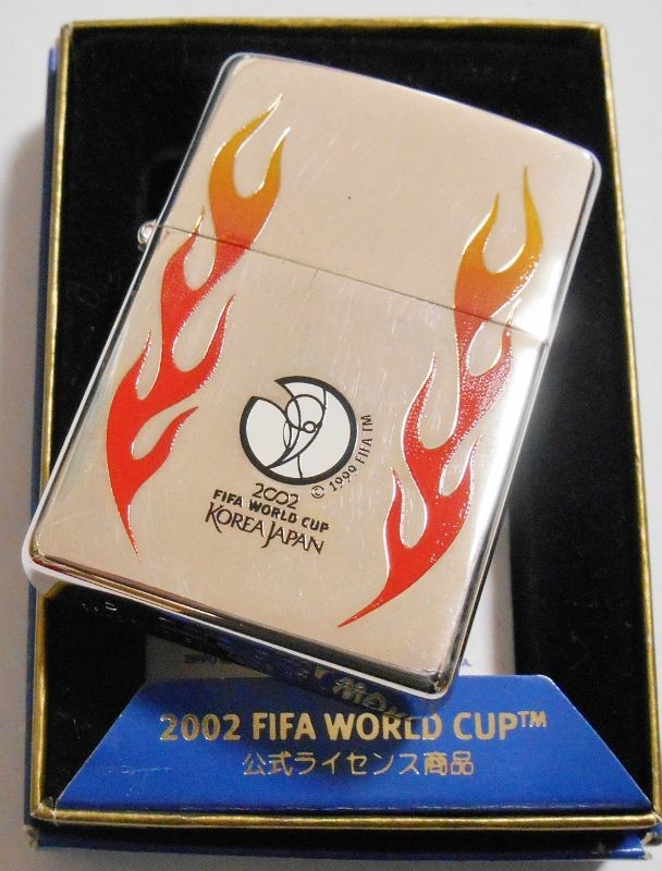 画像: ☆２００２年 FIFA WORLD CUP 日韓大会 KOREA JAPAN 銀加工 ZIPPO！新品A