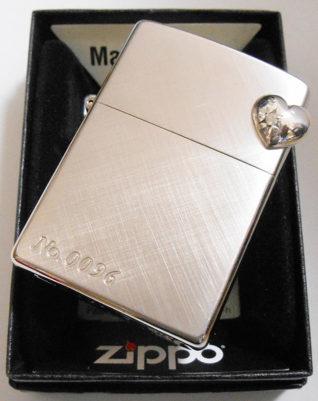 画像: ★豪華！シルバー９２５ ハート型オーナメント！２０００年 銀加工 ZIPPO！新品