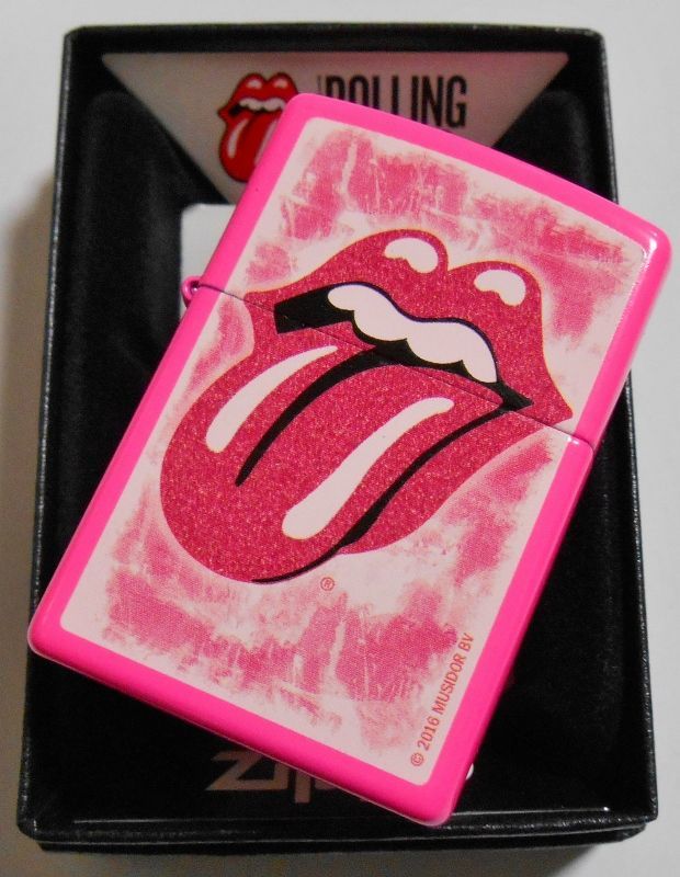 画像: ☆ローリング・ストーンズ！ROLLING STONES ネオンピンク ２０１６年 ZIPPO！新品