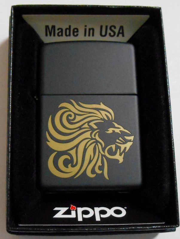 ファッション小物☆ライオン！Lion King ２０１８年 渋い・・BLACK USA ZIPPO！新品 ...