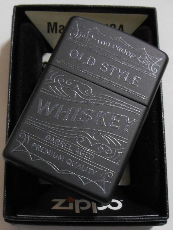 画像: ☆オールドスタイル WHISKEY！２０１８年USAモデル ブラック ZIPPO！新品