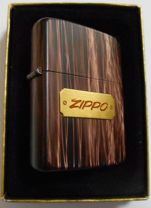 画像: ☆１９８８年５月 VINTAGE 渋い・・全六面WOOD調カラー  ZIPPO！新品