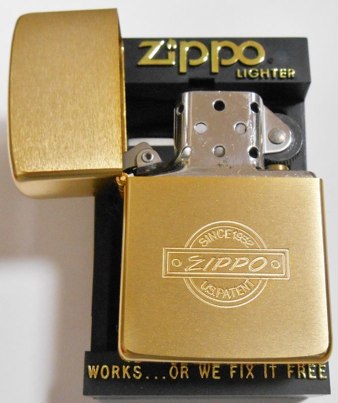 ☆１９８７年４月 VINTAGE オールドデザイン ゴールドサテン ＺＩＰＰＯ！新品A - ジッポーパーク Zippopark