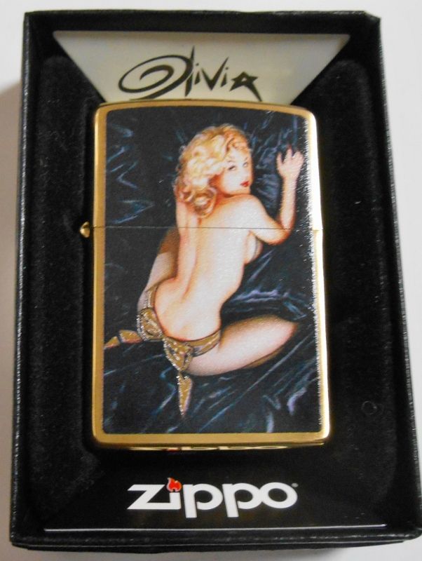 画像: ☆OLIVIA！Sexy Pin-up Model ２０１８ 真鍮ケース USA SOLID BRASS ZIPPO！新品B