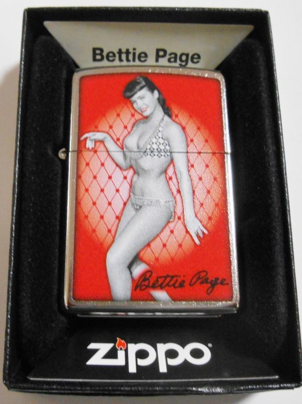 画像1: ☆BETTIE PAGE！Sexy Pin-up Model ２０１８ USA  ZIPPO！新品C