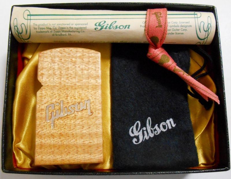 ☆Gibson！世界のギブソン １９９６年 メイプル Wood Slim Zippo！新品 