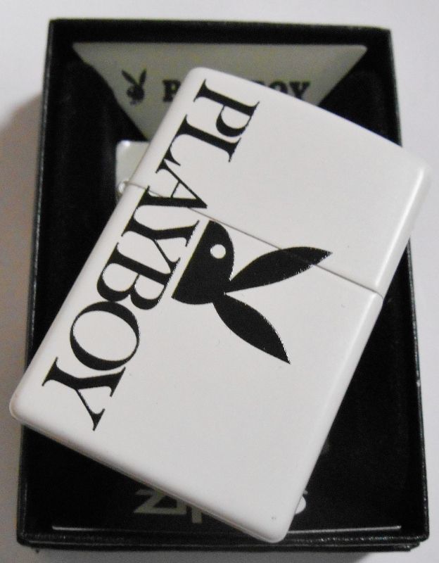 画像: ☆PLAYBOY！ZIPPO社２０１８年モデル プレイボーイ ホワイト ZIPPO！新品