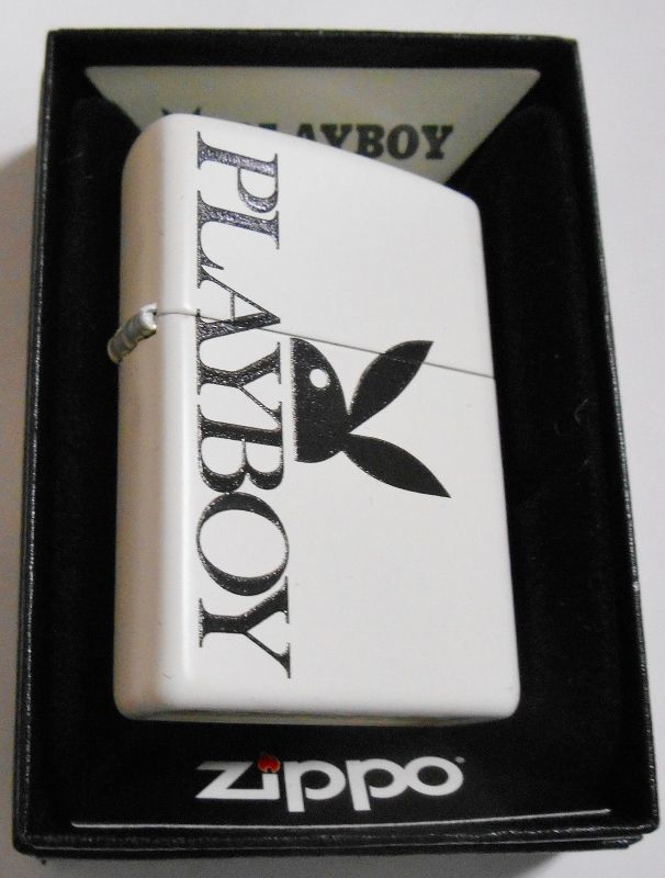 画像: ☆PLAYBOY！ZIPPO社２０１８年モデル プレイボーイ ホワイト ZIPPO！新品