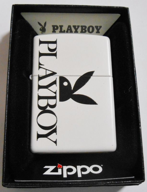 画像1: ☆PLAYBOY！ZIPPO社２０１８年モデル プレイボーイ ホワイト ZIPPO！新品