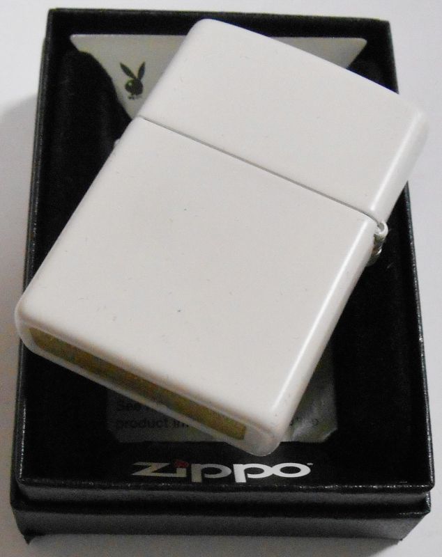 画像: ☆PLAYBOY！ZIPPO社２０１８年モデル プレイボーイ ホワイト ZIPPO！新品