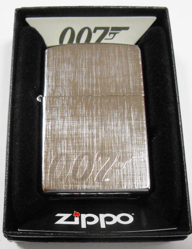 画像1: ☆００７！JAMES BOND ２０１８年 LINEN WAVE ZIPPO！新品