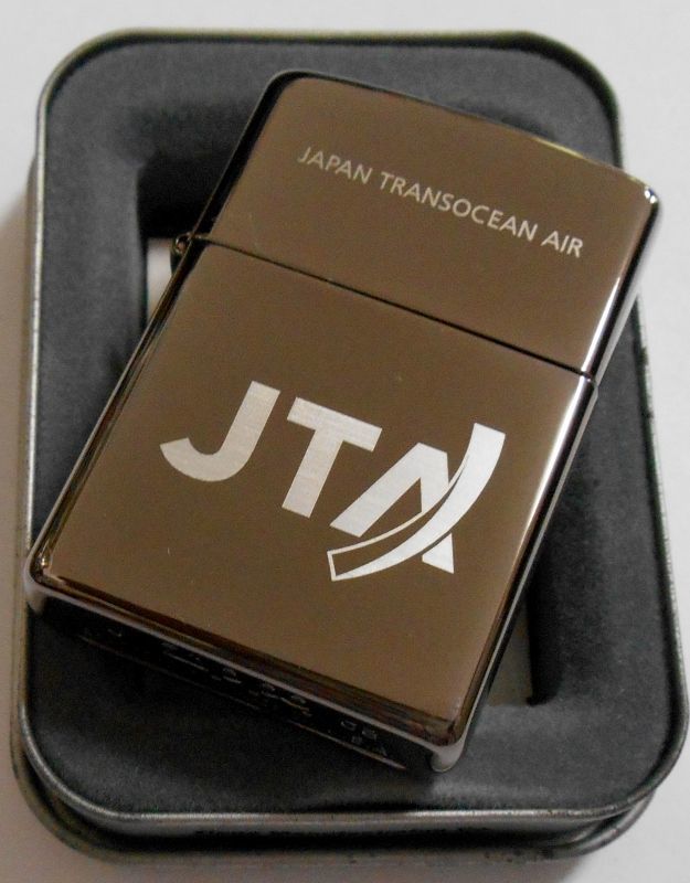 画像: ☆JTA！日本トランスオーシャン航空（JAL沖縄系）限定２００個 ブラックアイス ２００３年 ZIPPO！新品