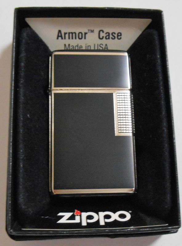 スリムアーマー お洒落なデザイン B S Slim Armor ２０１０年 First Zippo 新品 ジッポーパーク Zippopark