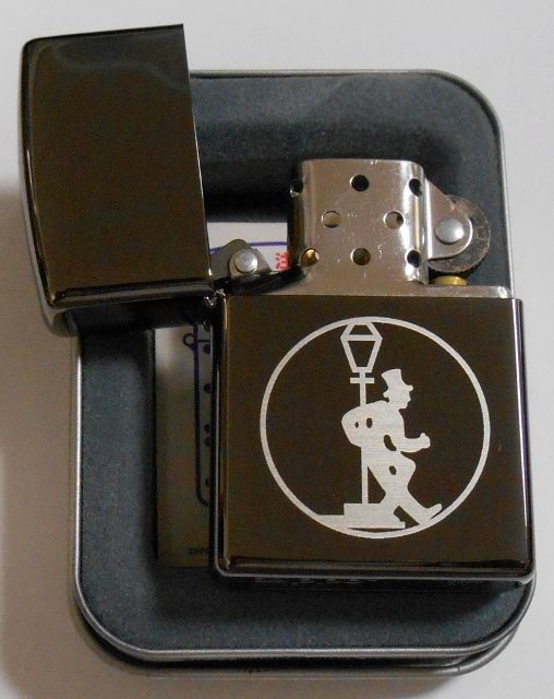 画像: ☆ドランカー！酔っぱらい オールド柄２０００年 ブラックアイス ZIPPO！新品