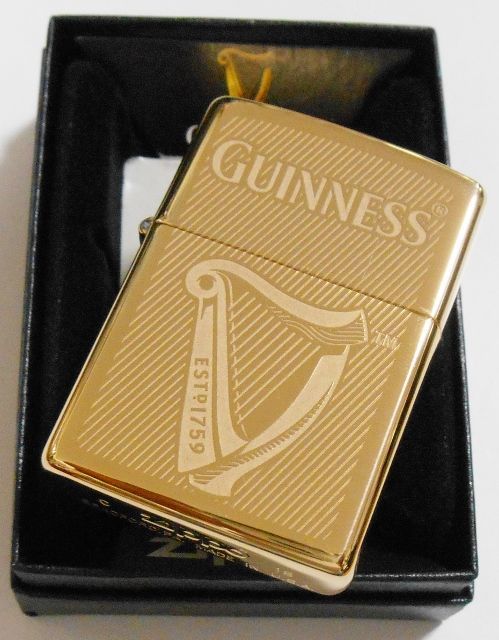 画像: ☆GUINNESS！伝統のギネスビール ２０１８年 真鍮ソリッドブラス ＺＩＰＰＯ！新品