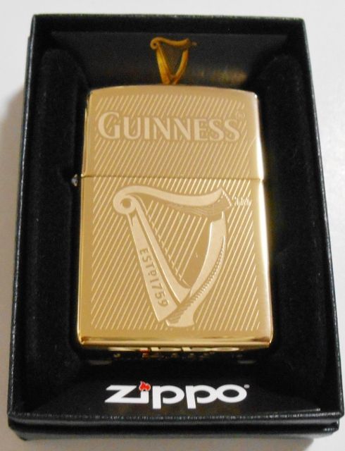 画像1: ☆GUINNESS！伝統のギネスビール ２０１８年 真鍮ソリッドブラス ＺＩＰＰＯ！新品