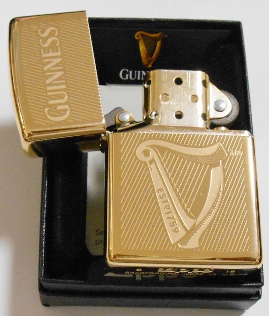 画像: ☆GUINNESS！伝統のギネスビール ２０１８年 真鍮ソリッドブラス ＺＩＰＰＯ！新品