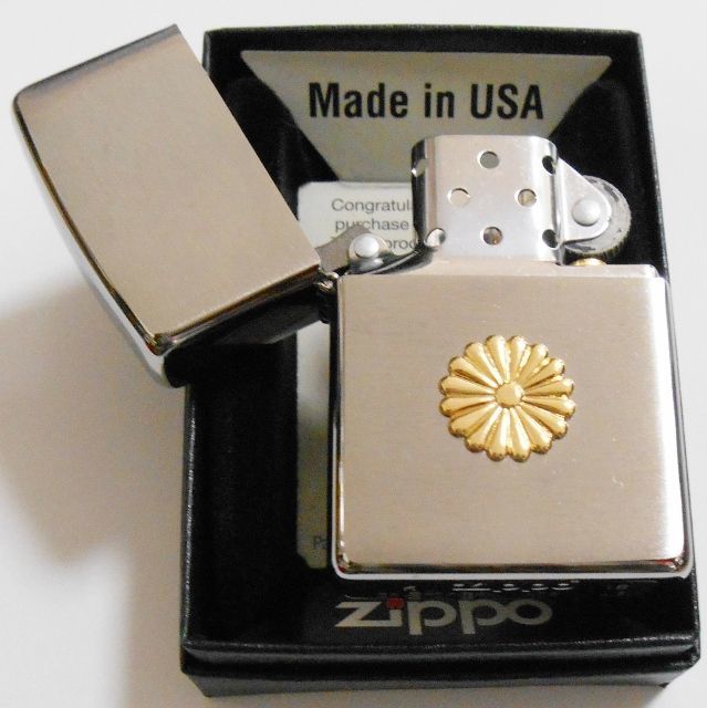 画像: ☆金色に輝く・・菊の御紋！ゴールド・エンブレム ＃２００ ２０１６年 ZIPPO！新品