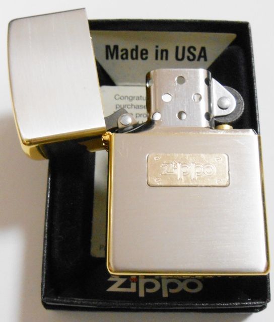 画像: ★名品 ＃７００SG！シルバー＆ゴールド  ZIPPOプレート付 ２００７年 ZIPPO！新品