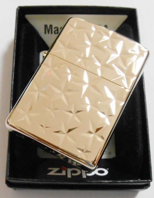 画像: ☆☆ TWINKLE STAR 星が・・いっぱい WHITE NICKEL GOLD  ２０１３年 ZIPPO！新品