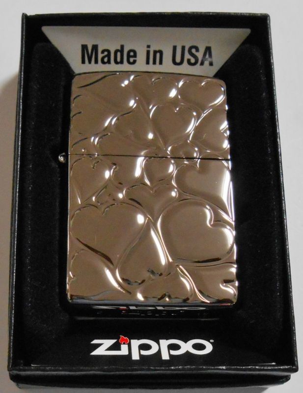 画像1: ♡FILL LOVE ネオブラック！ハートが・・いっぱい NEO BLACK ZIPPO！新品