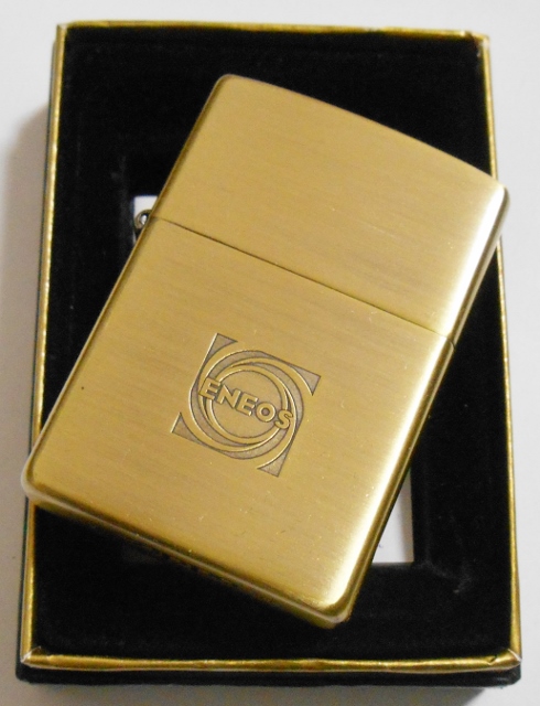 画像: ☆ＥＮＥＯＳ！エネオス オリジナル 真鍮古美 ２００１年１０月 ZIPPO！新品