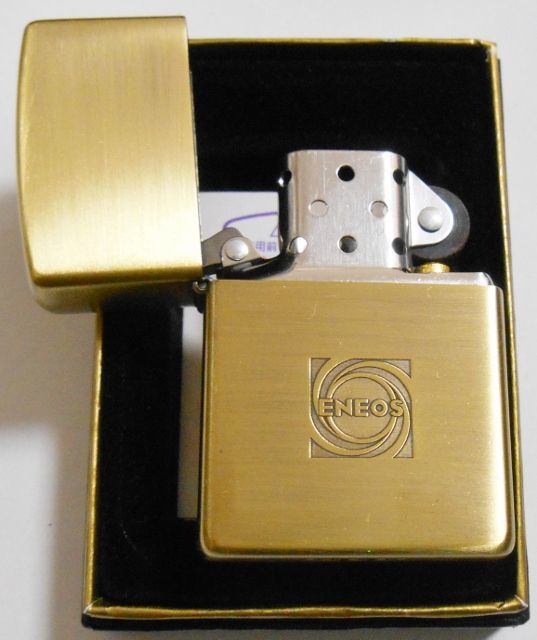 ☆ＥＮＥＯＳ！エネオス オリジナル 真鍮古美 ２００１年１０月 ZIPPO