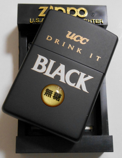 ☆UCC BLACK 無糖 缶コーヒー！２００１年 キャンペーン Coffee Zippo 