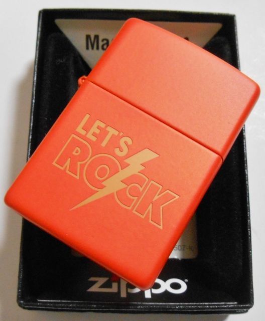 画像: ☆LET'S ROCK！レッツ ロック ２０１８年 USAモデル オレンジ ZIPPO！新品