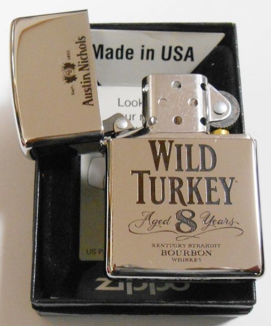 画像: ☆ワイルド・ターキー ＷＩＬＤ ＴＵＲＫＥＹ Ａｇｅｄ ８Ｙｅａｒｓ ２０１０年 ★非売品 ZIPPO！新品F