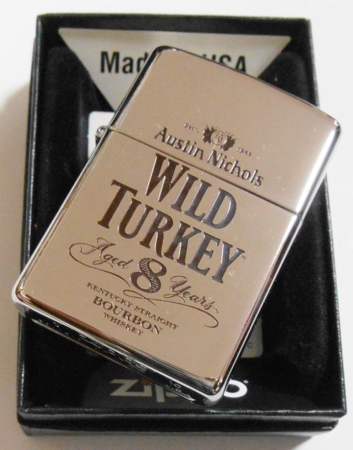 画像: ☆ワイルド・ターキー ＷＩＬＤ ＴＵＲＫＥＹ Ａｇｅｄ ８Ｙｅａｒｓ ２０１０年 ★非売品 ZIPPO！新品F