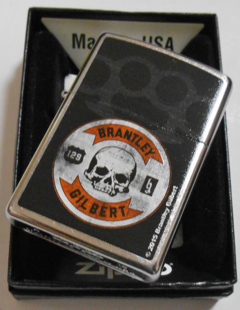 画像: ☆BRANTLY GILBERT！米国カントリー・シンガー ２０１５ どくろ ZIPPO！新品