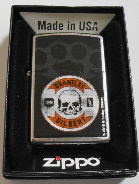 画像1: ☆BRANTLY GILBERT！米国カントリー・シンガー ２０１５ どくろ ZIPPO！新品