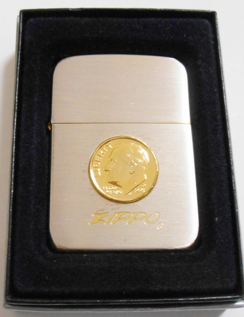 ☆１９４１ 復刻初年度２００１年 H-０１ US １９９１年コイン貼 シルバー＆ゴールド ZIPPO！新品