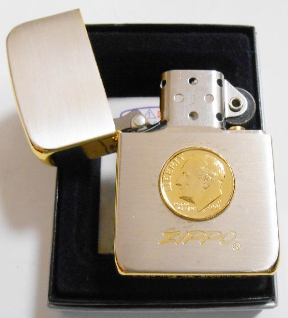 画像: ☆１９４１ 復刻初年度２００１年 H-０１ US １９９１年コイン貼 シルバー＆ゴールド ZIPPO！新品