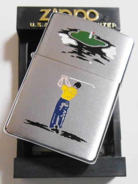 画像: ☆名作 復刻！スポーツシリーズ ゴルファー！２００１年９月製 ZIPPO！新品　