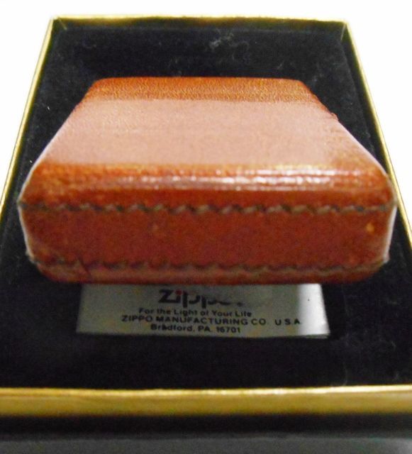 画像: ☆１９９０年代！総革巻き 全六面ブラウンレザー！渋い・・茶色 ＺＩＰＰＯ！未使用品