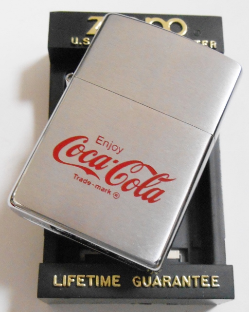 画像: ☆コカ・コーラ！Coca-Cola Enjoy １９９９年７月 赤ロゴ・エッチング ＃２００ ZIPPO！新品