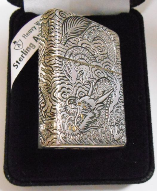 画像: ☆彫刻師 井浦勝雄！豪華 純銀アーマー 両面 龍！五面彫刻 ２０１１年 スターリング ARMOR ＺＩＰＰＯ！新品