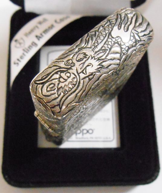 画像: ☆彫刻師 井浦勝雄！豪華 純銀アーマー 両面 龍！五面彫刻 ２０１１年 スターリング ARMOR ＺＩＰＰＯ！新品
