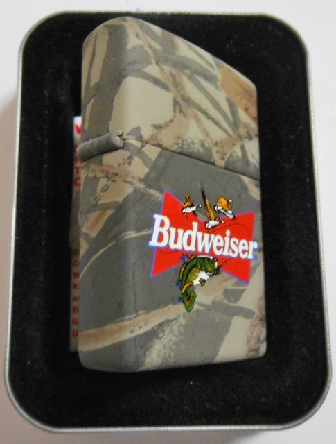 画像: ☆バドワイザー！Budweiser Beer  REALTREE ブラックバス ２０００年 ZIPPO！新品