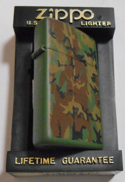 画像: ★１９９８年１１月 スリム！ミリタリー感あふれる カモフラージュ SLIM ＺＩＰＰＯ！新品