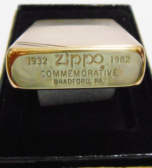 ☆１９８２年 ZIPPO社創業５０周年記念 コメモラティブ 真鍮ケース ZIPPO！未使用品 - ジッポーパーク Zippopark