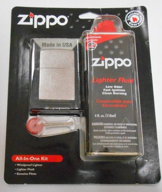 画像1: ☆米国ジッポー社 All-in-One Kit！USAオイル＆ZIPPO＆フリント ブリスターパック！新品