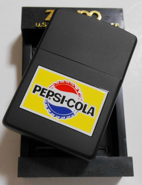 画像: ☆ペプシ・コーラ！PEPSI-COLA １９６５年復刻デザイン ２００1年１２月 BLACK  ZIPPO！新品