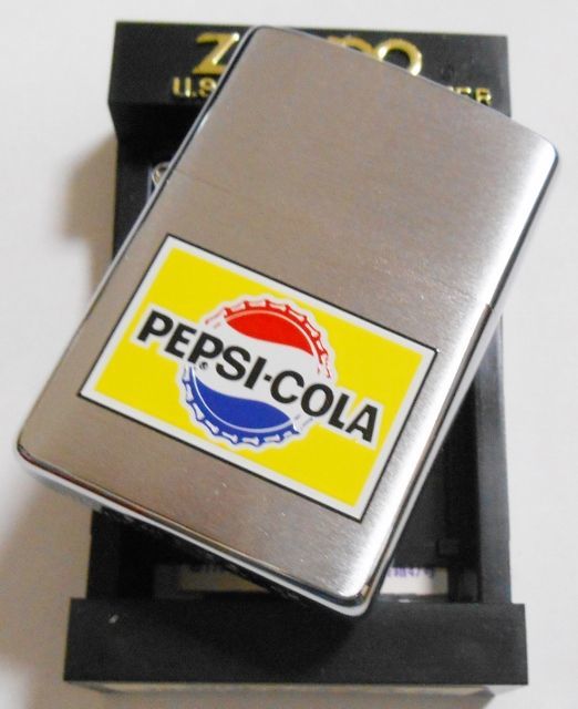 ☆ペプシ・コーラ！PEPSI-COLA １９６５年復刻デザイン ２００２年1月 ♯２００ ZIPPO！新品 - ジッポーパーク Zippopark