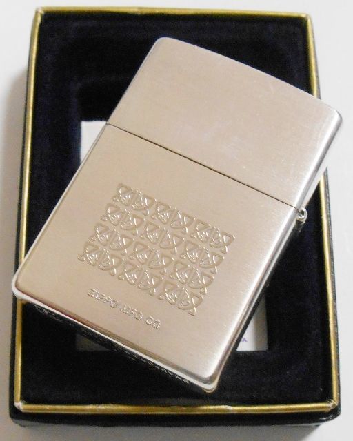 画像: ☆１９９８年９月 限定 お洒落な彫刻 両面デザイン 銀加工 ZIPPO！未使用品