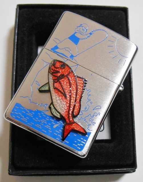 画像: ☆釣りバカ日誌！まんが 両面デザイン ★裏面に真鯛メタル ２００６年 ZIPPO！新品