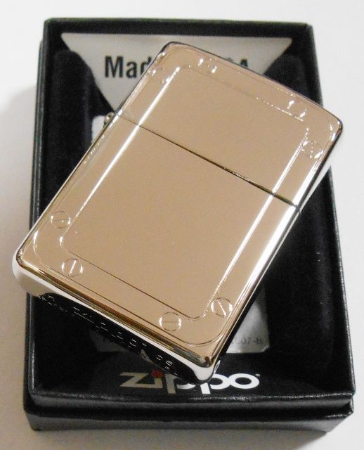 画像: ☆輝く・・ホワイト二ッケル鏡面！スクリュー（ねじ山）デザイン ２００５年 ZIPPO！新品